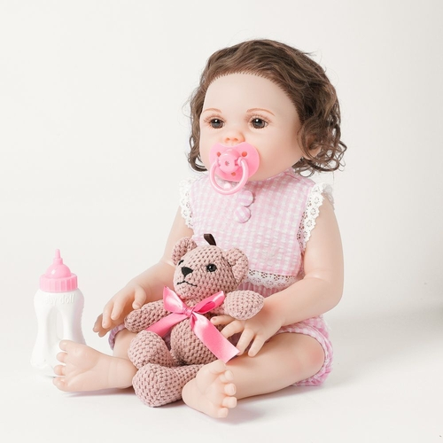 Mundo Brinquedos Bebe Reborn Real Silicone Banho Boneca Realista