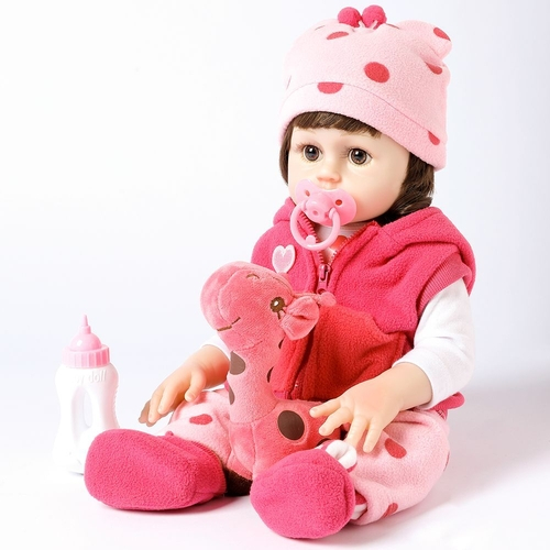 Boneca Bebê Reborn Menina Roupa de Coelhinha - Brastoy no Shoptime