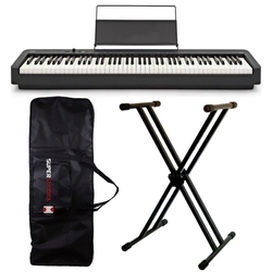 Piano Digital CDP-S90 CASIO Preto 88 Teclas + Suporte X + Capa Menor preço em Piano Digital CDP-S90 CASIO Preto 88 Teclas + Suporte X + Capa