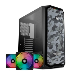Kit Gabinete Pichau Gadit X RTB + Kit Ventoinhas Wave RGB 3x + Controladora Menor preço em Kit Gabinete Pichau Gadit X RTB + Kit Ventoinhas Wave RGB 3x + Controladora