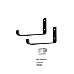 Mão Francesa Invertida 30cm Ferro Industrial Suporte Kit 2un é boa?