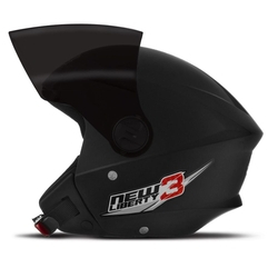 Capacete Moto Aberto New Liberty Three Fume Preto Fosco 58 Menor preço em Capacete Moto Aberto New Liberty Three Fume Preto Fosco 58