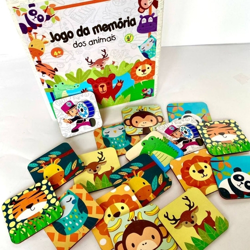 Jogo Da Memória De Animais Contém 32 Cartas - SHIP COMERCE - Jogos de  Memória e Conhecimento - Magazine Luiza