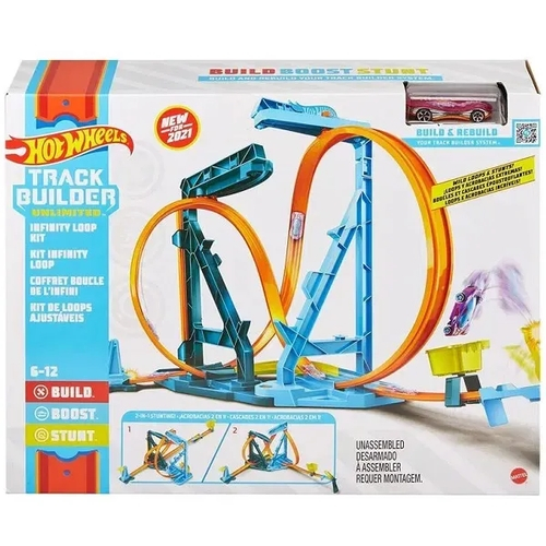 Pista de Percurso HOT Wheels TRACK Builder KIT Loop Infinito