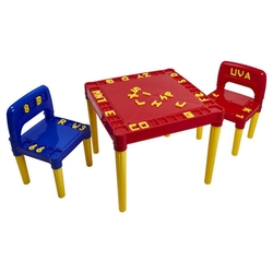 Mesa Mesinha Didática Infantil 2 Cadeiras Plástica Educativo C/ Alfabeto Menor preço em Mesa Mesinha Didática Infantil 2 Cadeiras Plástica Educativo C/ Alfabeto