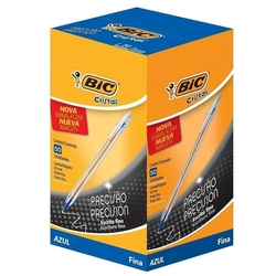 Caneta Bic Cristal Fina Azul - Embalagem com 50 Unidades é ruim? Caneta Bic Cristal Fina Azul - Embalagem com 50 Unidades é boa?