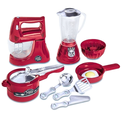 Kit Cozinha Infantil Jogo De Chá Panelas Brinquedo Comidinha - R$ 63,59