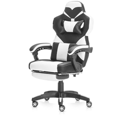 Cadeira Gamer New Star com Braços Articulados e Encosto Reclinável e Apoio para os Pés Branca - WG-06 Menor preço em Cadeira Gamer New Star com Braços Articulados e Encosto Reclinável e Apoio para os Pés Branca - WG-06