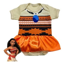 Body Bebê - Fantasia Infantil Revenda - Moana P Menor preço em Body Bebê - Fantasia Infantil Revenda - Moana P