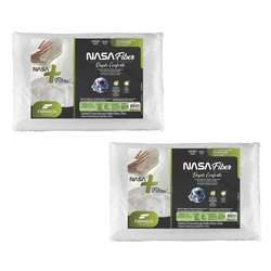 Kit 2 Travesseiro Nasa Fiber Duplo Conforto Suporte Alto Menor preço em Kit 2 Travesseiro Nasa Fiber Duplo Conforto Suporte Alto