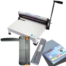 Kit Encadernadora Espiramatic + Refiladora RCM5 + Insumos é boa?