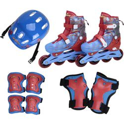 Patins Infantil 4 rodas In Line Ajustável Com Kit Proteção Tamanho 32-35 Marvel Spider-man - brink+ é boa?