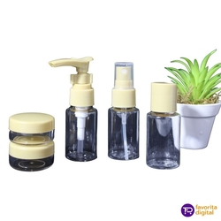 Kit De Mini Frascos Para Viagem Mala 6 Peças Nécessaire 5891 Menor preço em Kit De Mini Frascos Para Viagem Mala 6 Peças Nécessaire 5891