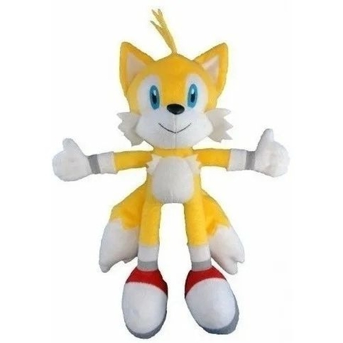 Boneco Tails Pelúcia Turma Do Sonic 2020