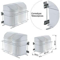 LIXEIRA DUPLA 12LTS BRANCA 400x290x490MM DIMEC é boa?