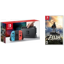 Nintendo Switch 32gb Neon + The Legend Of Zelda: Breath Of The Wild Menor preço em Nintendo Switch 32gb Neon + The Legend Of Zelda: Breath Of The Wild