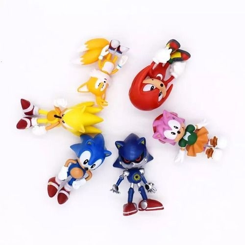 Kit Miniaturas Bonecos Do Sonic The Hedgehog