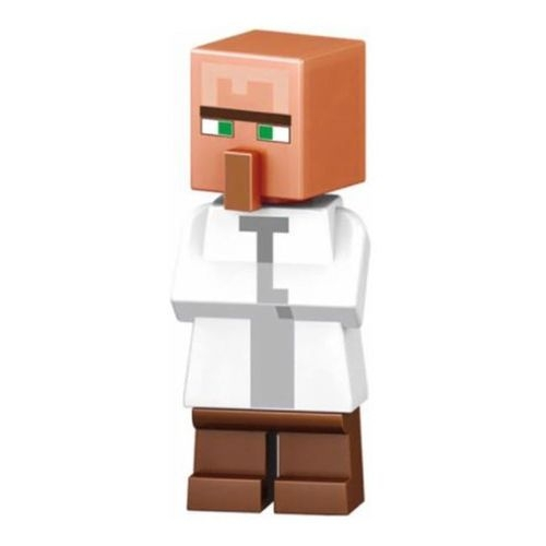 Boneco Blocos De Montar Aldeão Minecraft no Shoptime