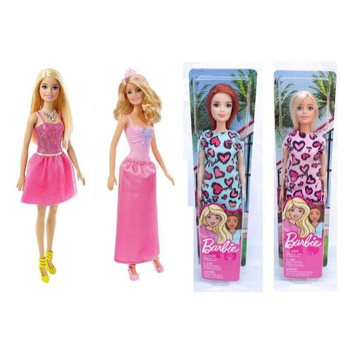 Conjunto 4 Barbie Mattel Roupas Estilosas