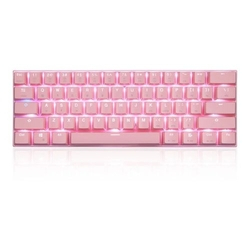 Menor preço em Teclado Mecânico Motospeed Ck62 Bluetooth Rosa Switch Blue