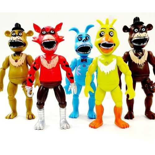 Kit 5 Bonecos Animatronics Five Nights At Freddy's na Americanas