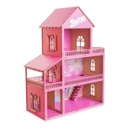 casinha boneca barbie brinquedos educativos mdf adesivado promoção em  Promoção na Shopee Brasil 2023