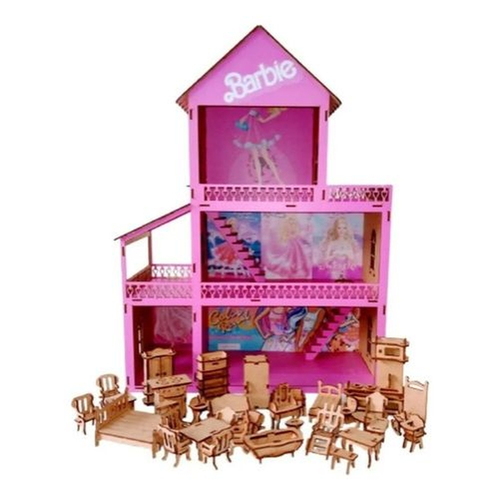 Casinha da barbie completa  Produtos Personalizados no Elo7