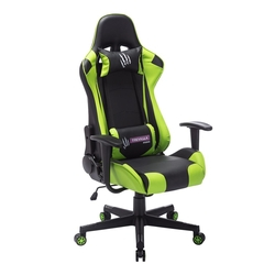 Cadeira Gamer Giratória Predator Trevalla TL-CDG-08-10PR Preta e Verde Menor preço em Cadeira Gamer Giratória Predator Trevalla TL-CDG-08-10PR Preta e Verde
