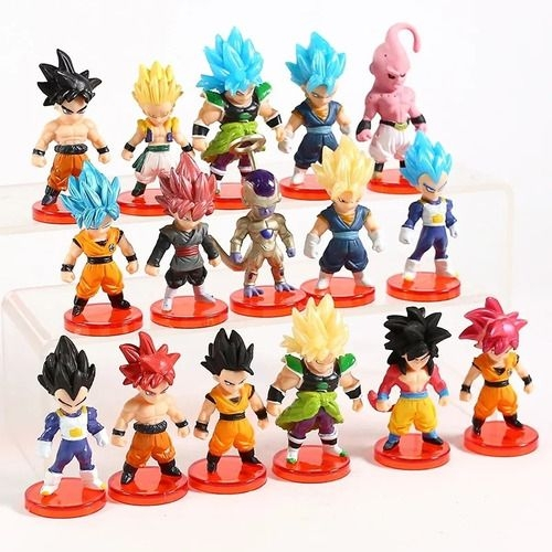 Kit 4 Boneco Dragon Ball Z Gohan, Super Vegeto, Picolo, Vegeta e Esferas Do  Dragão