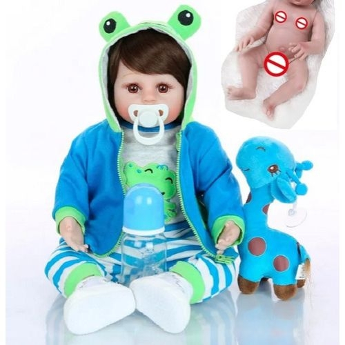 Boneco Reborn Menino Corpo de Silicone - Reborn Bebe