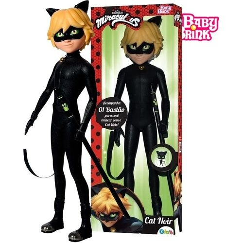 Boneca ladybug e boneco cat noir