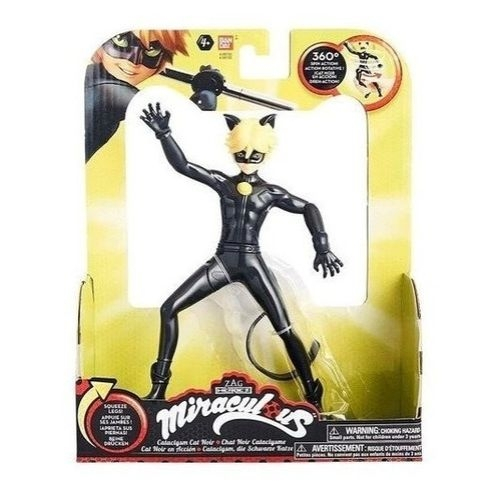 Boneco Miraculous Cat Noir Articulado 1641 no Shoptime