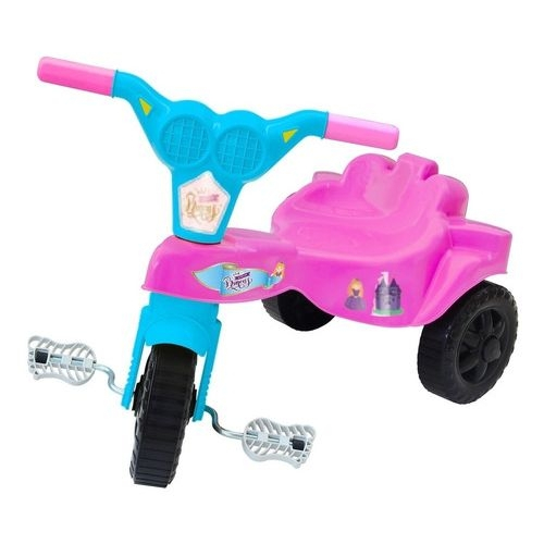 Triciclo Motoca Infantil Menina Princesa Rosa - Kepler em Promoção