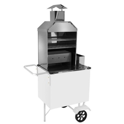 Carrinho Ambulante de Churrasco Economico Simples com Rodas Maciças BC01M Cefaz Menor preço em Carrinho Ambulante de Churrasco Economico Simples com Rodas Maciças BC01M Cefaz
