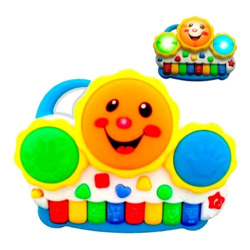 Teclado Piano Musical Bebê Brinquedo Infantil Drum Divertido