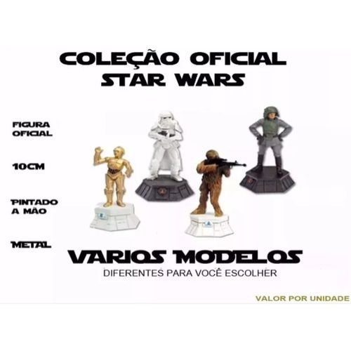 Star Wars Boneco Xadrez Figura Oficial Metal em Promoção na Americanas