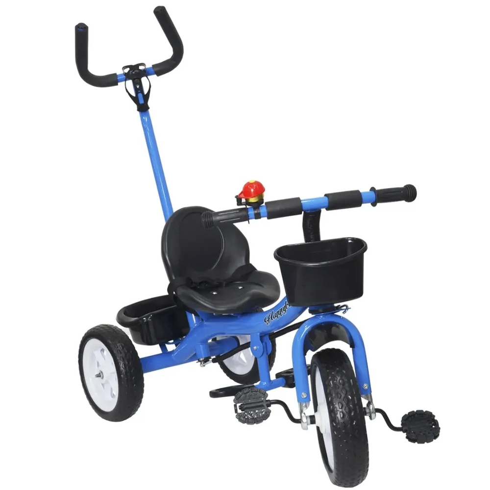 Triciclo Motoca Infantil Passeio Velocípede Haste Empurrador