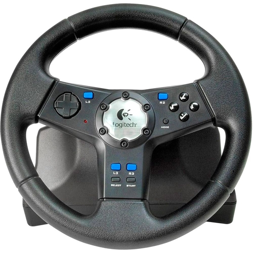 USADO Volante Nascar Racing Wheel PS 2 Logitech em Promoção