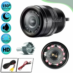 Menor preço em Câmera de Ré Automotiva 9 Led Hd Infravermelho Visão Noturna