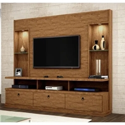 Home Para TV até 55" Dinamarca Amêndoa Lukaliam Móveis é boa?