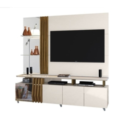Rack Painel Donna Para Tv 55 Polegadas 100% Mdf Off White Demolição DJ Móveis Menor preço em Rack Painel Donna Para Tv 55 Polegadas 100% Mdf Off White Demolição DJ Móveis