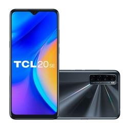 Smartphone TCL 20SE Preto Tela 6.82'' Dual 4G 128GB + 4GB Ram Octa-Core Câmera Quadrupla Menor preço em Smartphone TCL 20SE Preto Tela 6.82'' Dual 4G 128GB + 4GB Ram Octa-Core Câmera Quadrupla