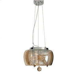 Lustre Pendente Bacia De Cristal Âmbar 28 cm de Diâmetro é boa?