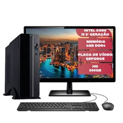Computador Completo Slim Intel Core i5 9ª Geração 9400F (Placa de vídeo Geforce) 4GB DDR4 HD 500GB Monitor 19" HDMI Skill Premiere Menor preço em Computador Completo Slim Intel Core i5 9ª Geração 9400F (Placa de vídeo Geforce) 4GB DDR4 HD 500GB Monitor 19" HDMI Skill Premiere