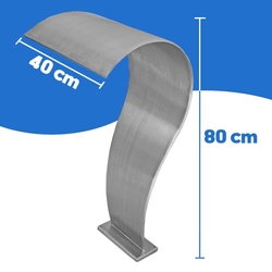 Cascata Para Piscina Inox High Tech Naja Média 80 cm Pratic Menor preço em Cascata Para Piscina Inox High Tech Naja Média 80 cm Pratic