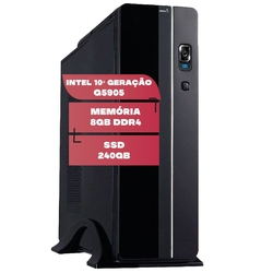 Menor preço em Computador Slim PC Intel 10ª Geração G5905 8GB DDR4 SSD 240GB Skill Premiere