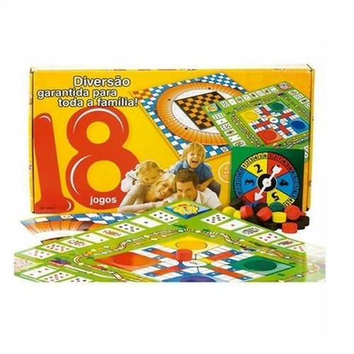 Jogos de tabuleiro 18 jogos – xalingo – Maior Loja de Brinquedos