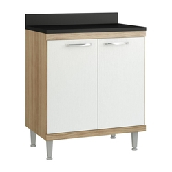 Balcão Multimóveis Sicília Duplo 70cm Texturizado/branco Menor preço em Balcão Multimóveis Sicília Duplo 70cm Texturizado/branco