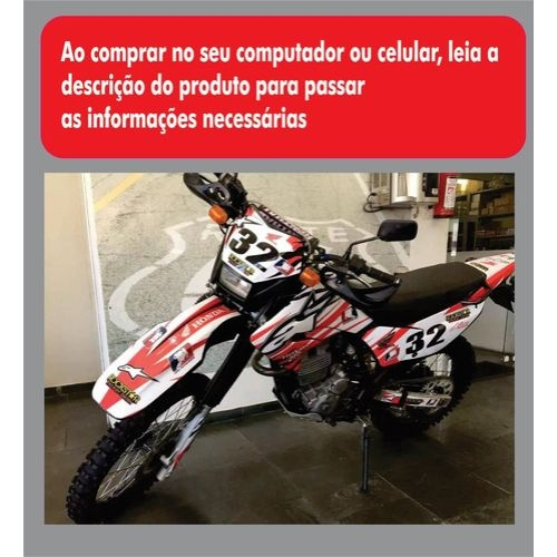 Adesivo motocross colormarcas Xr 200 Todos 0,20mm Trilha Cb-0197 em  Promoção na Americanas