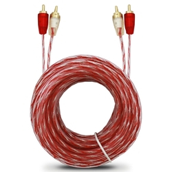 Cabo Rca Automotivo Blindado Stetsom 5 Metros Flexível Conectores Alta Pressão Banhados Bronze Injetado PVC Menor preço em Cabo Rca Automotivo Blindado Stetsom 5 Metros Flexível Conectores Alta Pressão Banhados Bronze Injetado PVC